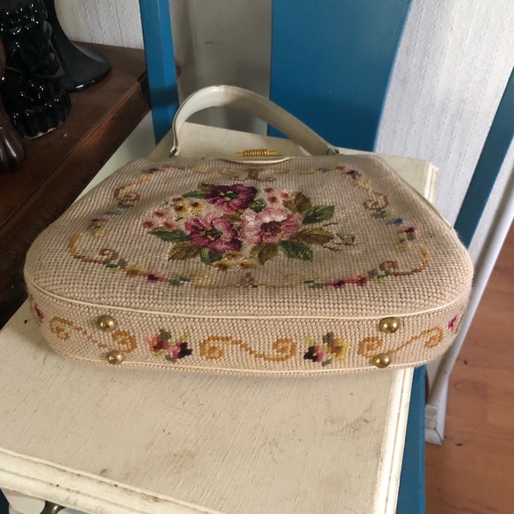 Vintage Needlepoint Handbag - Picture 7 of 10